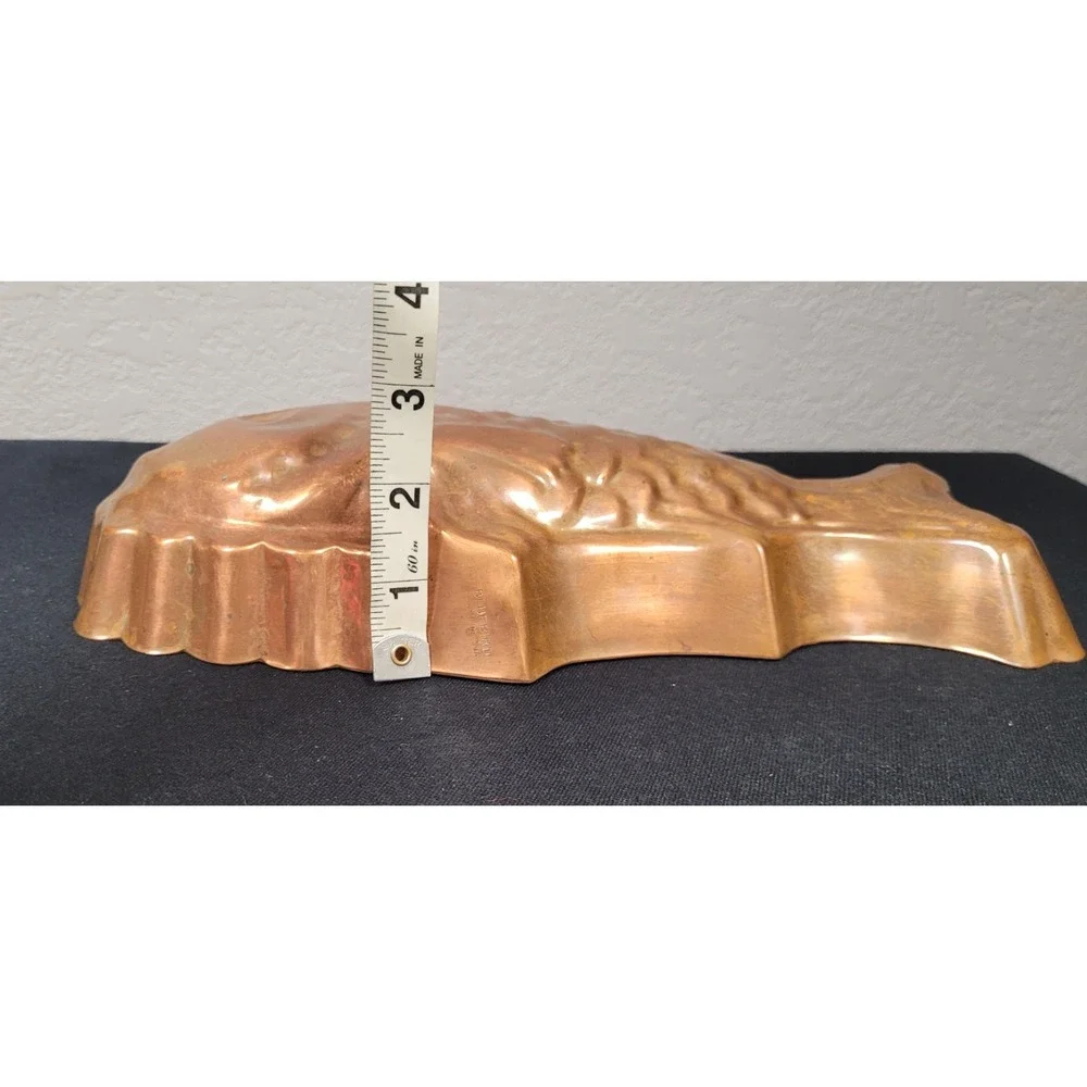 Vintage 1970s Bluebird Canadian-made Copper Fish Mold or Wall Hanging Decor